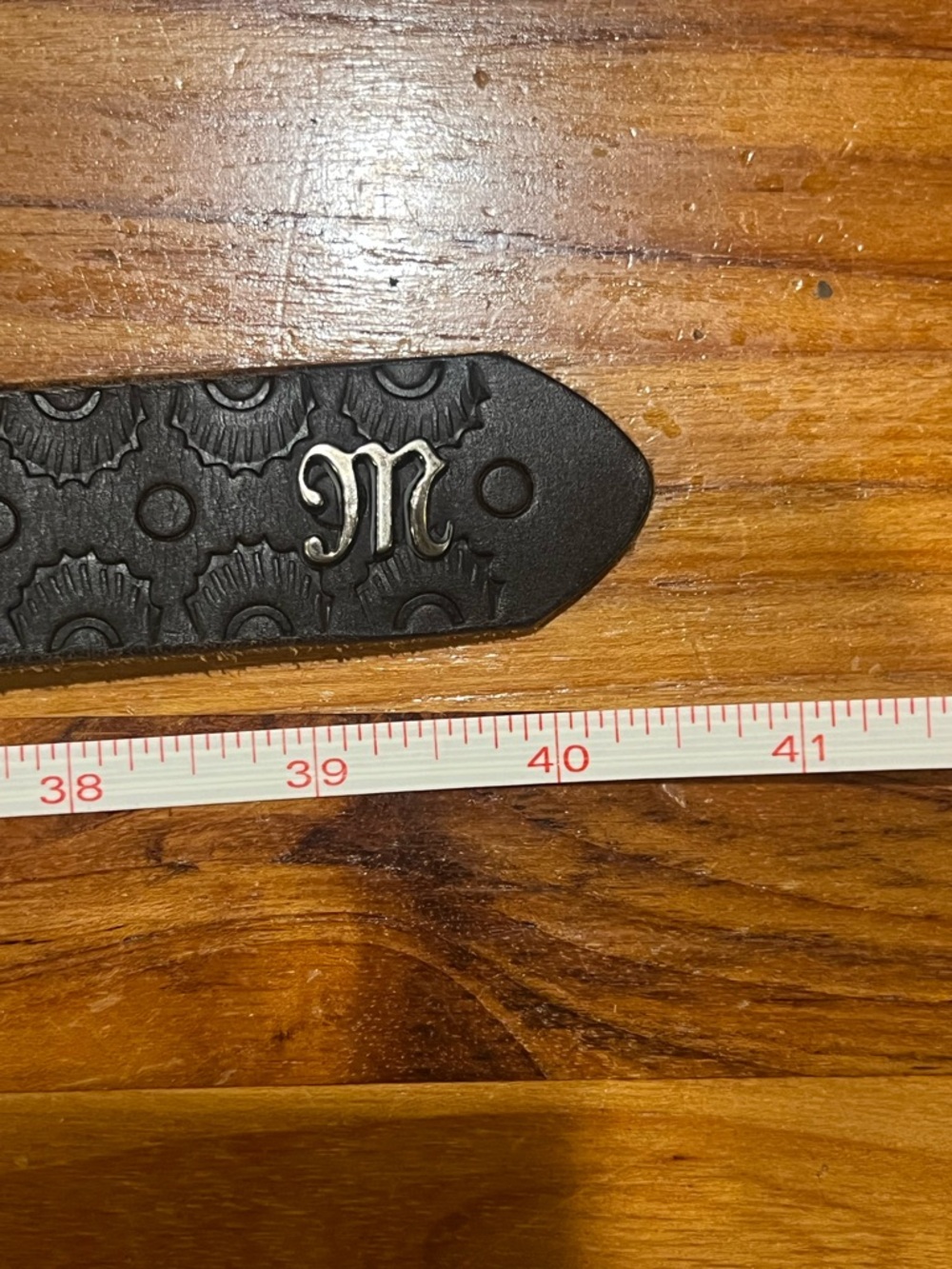 Miss Me Brownish/black Leather Belt - M - Picture 7 of 7